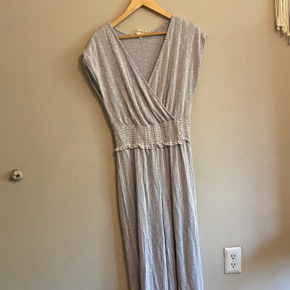 Blue and white Pantsuit
